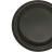 Тарелка круглая из кукурузного крахмала, d=230мм, черная